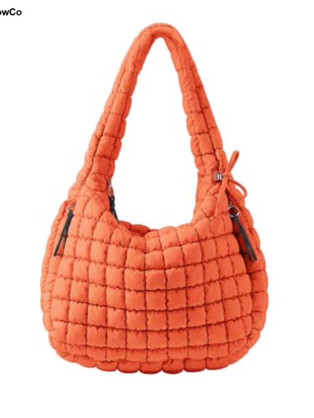 Quilted Puffer Hobo Tote Bag Nylon Shoulder Crossbody Handbag